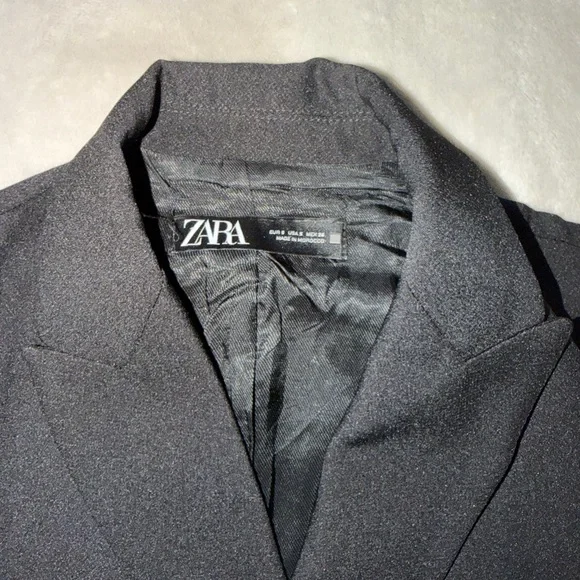 Zara Black Double-Breasted Vest Dress - Picture 5 of 13